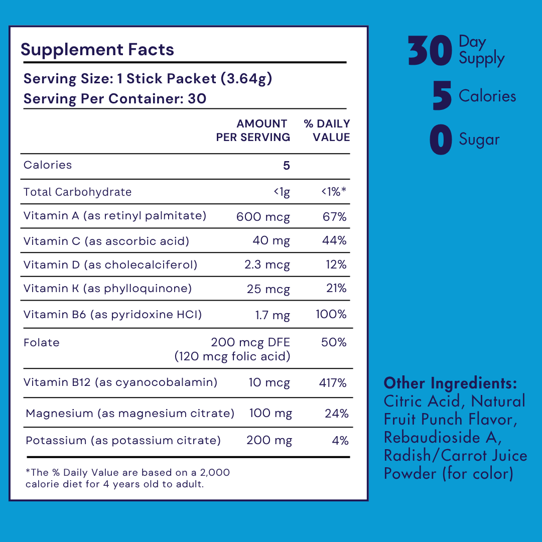 Kid's Vitamin H2O Drink Mix - Fruit Punch